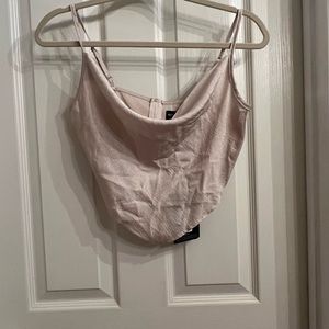 Pretty Little Thing cropped cowl neck cami